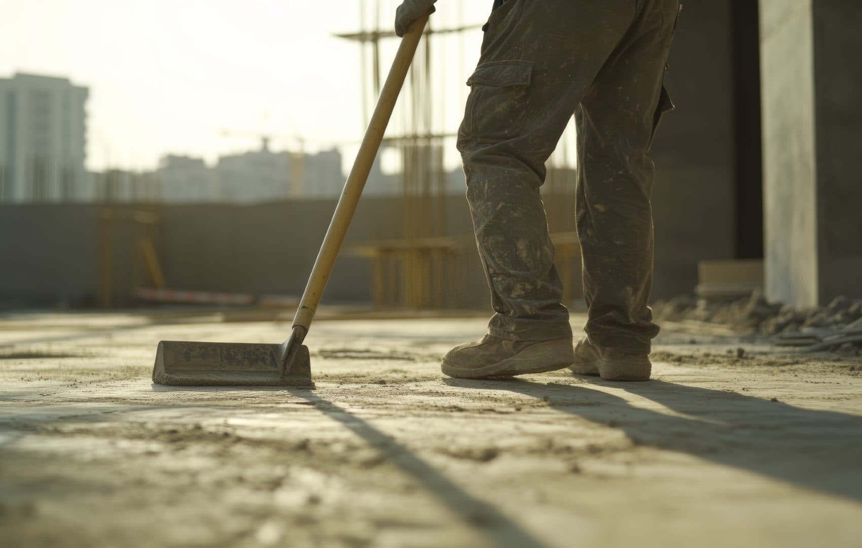 Chantier nettoyé et débarrassé après évacuation des déchets